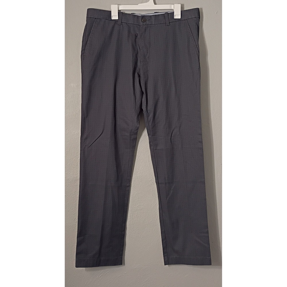 Tommy Hilfiger Custom‎ Fit Gray Flat Front Pants NWT Men's 36x34 (Actual 38x33)